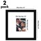 Americanflat 14x14 Wedding Signature Picture Frame - Set of 2 - 5x7 with Mat or 14x14 without Mat - Signature Frame for Celebrations - Shatter Resistant Glass - Hanging Hardware - Black